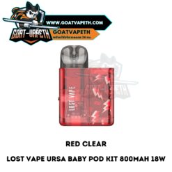 Lost Vape Ursa Baby Pod Kit Red Clear