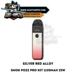 Smok Pozz Pro Pod Kit Silver Red Alloy