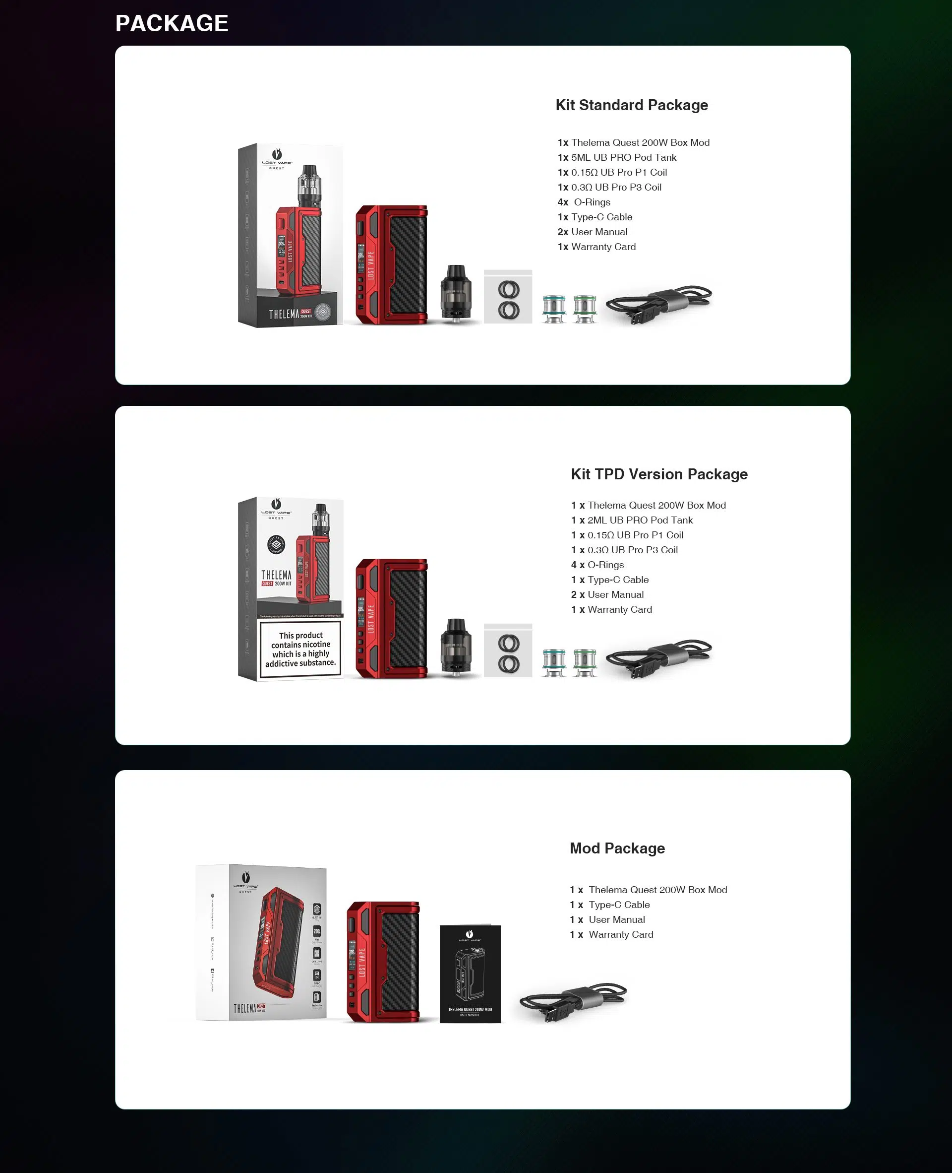 LOST VAPE THELEMA QUEST 200W KIT (25)