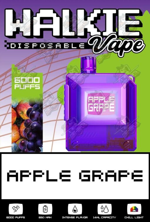 Walkie Vape 6000 Puffs Apple Grape