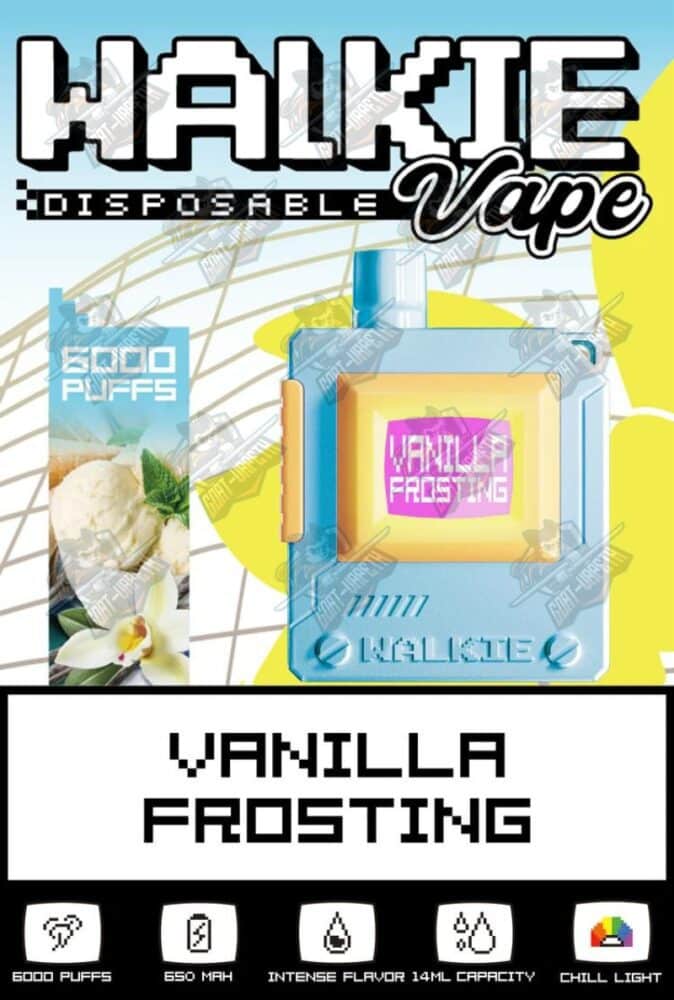 Walkie Vape 6000 Puffs Vanilla Frosting